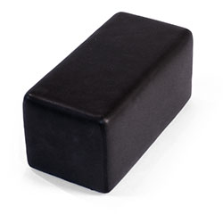 VISCO'CONFORT rectangle pad in shape memory foam with a polyurethane coated fabric cover